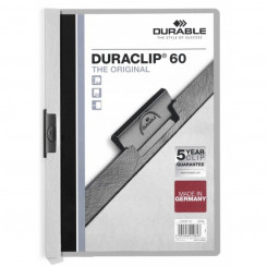 Document holder Durable Duraclip 60 Gray Transparent A4 25 Pieces, parts