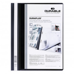Document holder Durable Duraplus Black Transparent A4 25 Pieces, parts