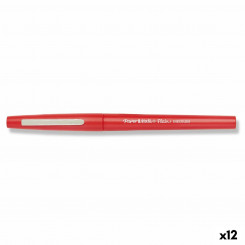 Marker Paper Mate Flair Medium Red (12 Units)