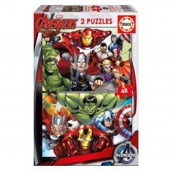 Laste pusle Marvel Avengers Educa (2 x 48 pcs)