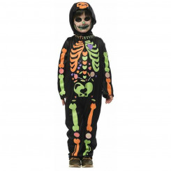 Masquerade Costume for Kids Rubies Shiny Skeleton 2 Pieces, Parts