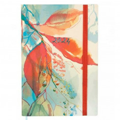 Diary Finocam Dynamic Casual 2024 acuarela Multicolor A5 14 x 20.4 cm