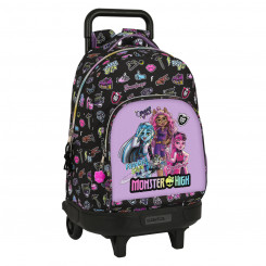 Школьная сумка на колесиках Monster High Creep Black 33 X 45 X 22 см