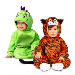 Masquerade costume for children My Other Me 3-4 years Two-sided Tiger Dragon (3 Pieces, parts)