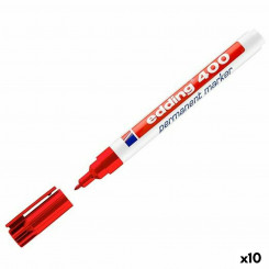 Перманентный маркер Edding 400 Red 1 мм (10 шт.)