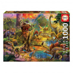 Pusle Dinosaur Land Educa 17655 500 Tükid, osad 1000 Tükid, osad 68 x 48 cm