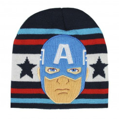 Детская шапка Капитан Америка Мстители Темно-синий (Один размер)