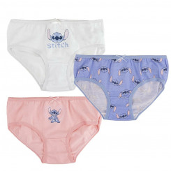 Pack of girls' panties Stitch 3 Pieces, parts Multicolor