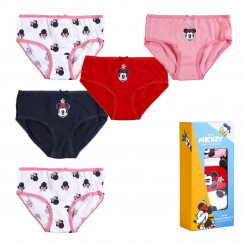 Pack of girls' panties Minnie Mouse 5 Units Multicolor
