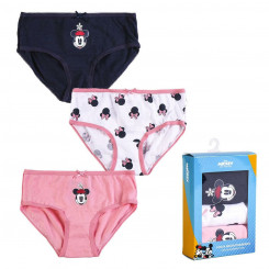 Pack of girls' panties Minnie Mouse 3 Units Multicolor