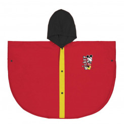 Raincoat with hood Mickey Mouse Red