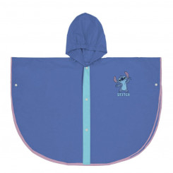 Hooded Raincoat Stitch Blue