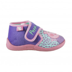 3D Children's Slippers Peppa Pig Purple Pink