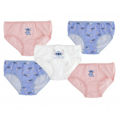 Pack of girls' panties Stitch 5 Pieces Multicolor