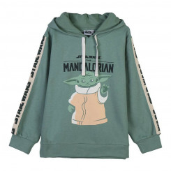 Sweatshirt with hood, children's The Mandalorian Green