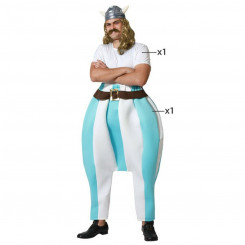 Masquerade costume for adults Viking Blue