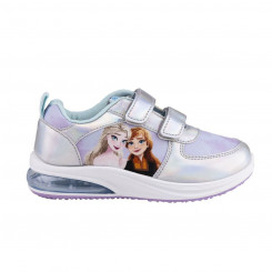 Спортивная обувь со светодиодной подсветкой Frozen Velcro Silver