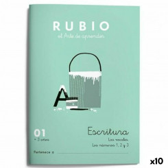 Блокнот для письма и каллиграфии Rubio Nº01 A5, испанский, 20 листов (10 шт.)