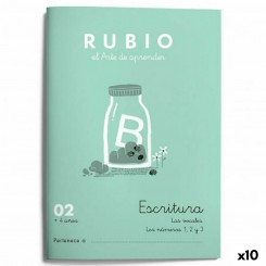 Блокнот для письма и каллиграфии Rubio Nº02 A5, испанский, 20 листов (10 шт.)