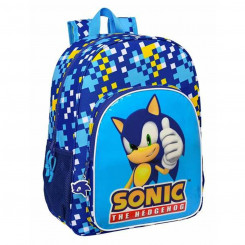 School backpack Sonic Speed 33 x 42 x 14 cm Blue 14 L