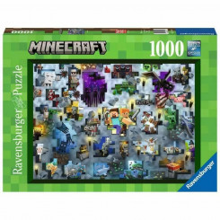 Пазл Minecraft Mobs 17188 Ravensburger 1000 Деталей, детали