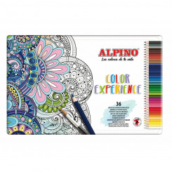 Карандаши акварельные Alpino Color Experience Multicolor 36 шт., детали