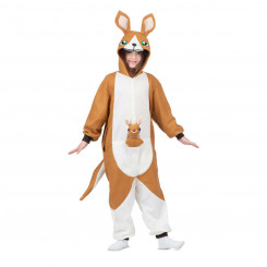 Masquerade Costume for Kids My Other Me Kangaroo White Brown One Size (3 Pieces, Parts)