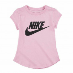 Kids Short Sleeve T-Shirt Nike Futura SS Pink