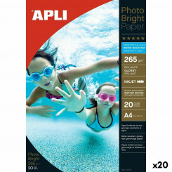 Глянцевая фотобумага Apli Photobright Inkjet A4 100 листов 20 листов