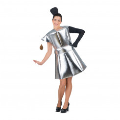Masquerade Costume for Adults My Other Me Coffee Machine Silver (4 Pieces, Parts)