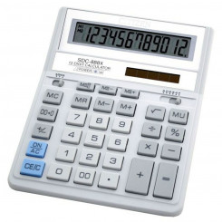 Calculator Citizen SDC888XWH White Black Plastic 15.3 x 3.3 x 20.3 cm