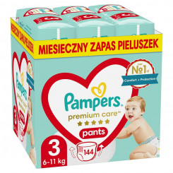 Disposable diapers Pampers 6-11 kg 3 (144 Units)