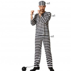 Masquerade costume for adults Prisoner Vang Multicolored