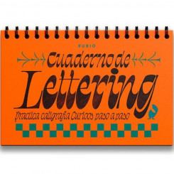 Writing and calligraphy notebook Rubio Lettering Curioos 30,4 x 20,4 cm 212 Lehed