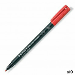 Перманентный маркер Staedtler Lumocolor 317-2 M Red (10 шт.)