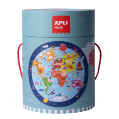 Pusle Apli World Map Ringjas 48 Tükid, osad 50 cm