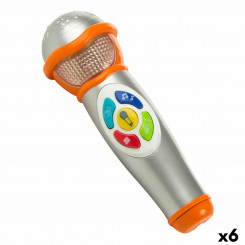 Toy microphone Winfun 6 x 19,5 x 6 cm (6 Ühikut)