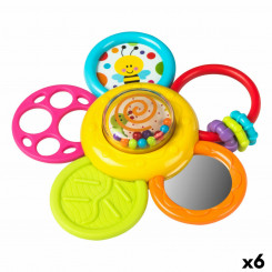An item with a rattle for the baby when teething Winfun Plastmass 15.5 x 15.5 x 5.5 cm (6 Units)