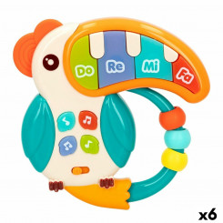 Musical rattle Colorbaby Tucán 14.5 x 14.5 x 3 cm (6 Units)
