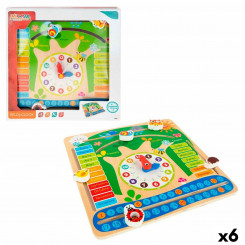 Educational game three in one Colorbaby Calendar 30 x 30 x 3 cm (6 Units)