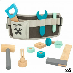 Toy tools Woomax 12 Pieces, parts 31 x 14 x 2.5 cm (6 Units)