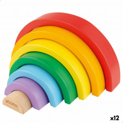 Skill Game Woomax Rainbow 21 x 10 x 3.5 cm (12 Units)