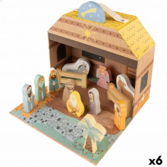 Nativity set Woomax 15 Pieces, parts 24.5 x 20.5 x 24.5 cm (6 Units)
