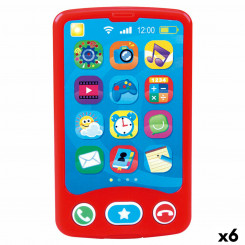 Mängutelefon PlayGo Punane 6,8 x 11,5 x 1,5 cm (6 Ühikut)