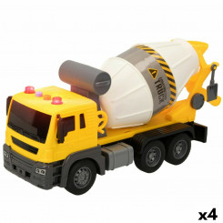 Concrete mixer truck Speed & Go Light Sound 26 x 14 x 10 cm (4 Units)
