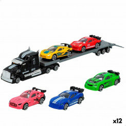 Car Trailer and Mechanical Cars Speed & Go 28 x 5 x 4.5 cm (12 Units)