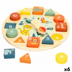 Educational game three in one Woomax animals Clock (6 Units)