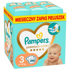 Disposable diapers Pampers 3 (200 Units)