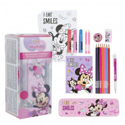 Office supplies Set Minnie Mouse 25 Pieces, parts Pink