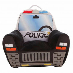 Child's armchair Police car 52 x 48 x 51 cm Black Acrylic (52 x 48 x 51 cm)